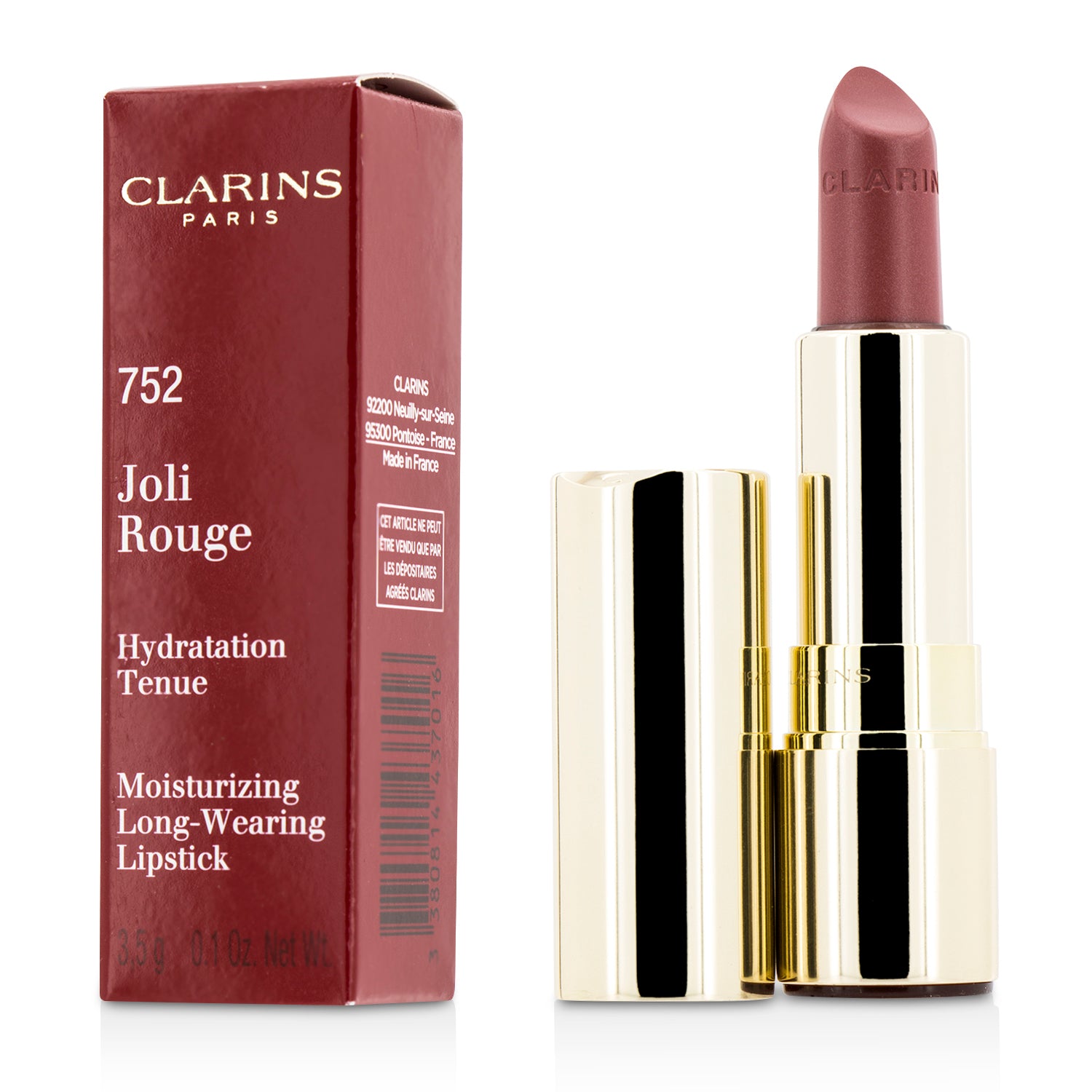 Clarins/クラランス+ジョリ ルージュ (ロング ウェアリング モイスチャライジング リップスティック)+3.5g/0.1oz+# 752 Rosewood ブランドコスメ